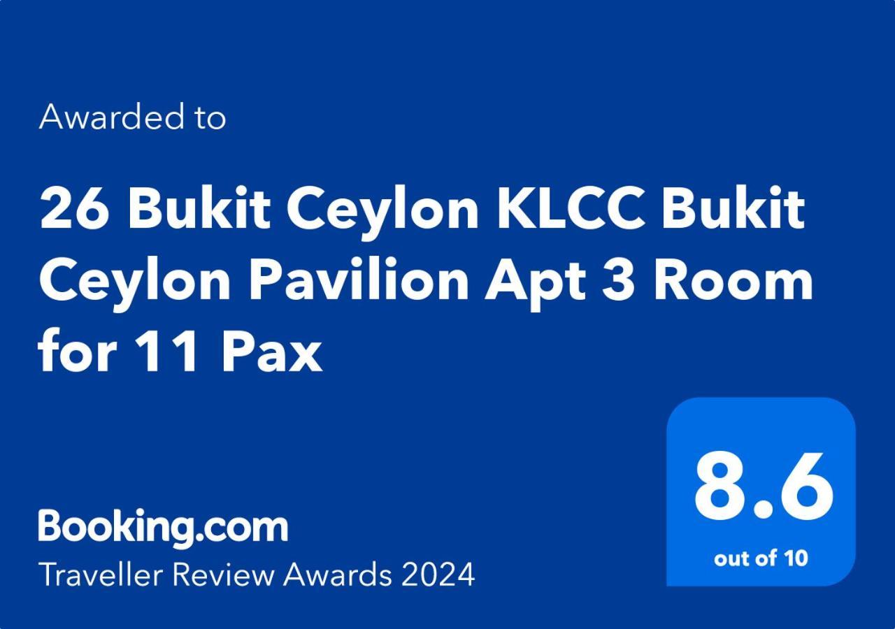 26 Suasana Bukit Ceylon 5 Minutes To Alor Street Bukit Bintang Klcc Pavilion 11 Pax 3r2b Apartment *